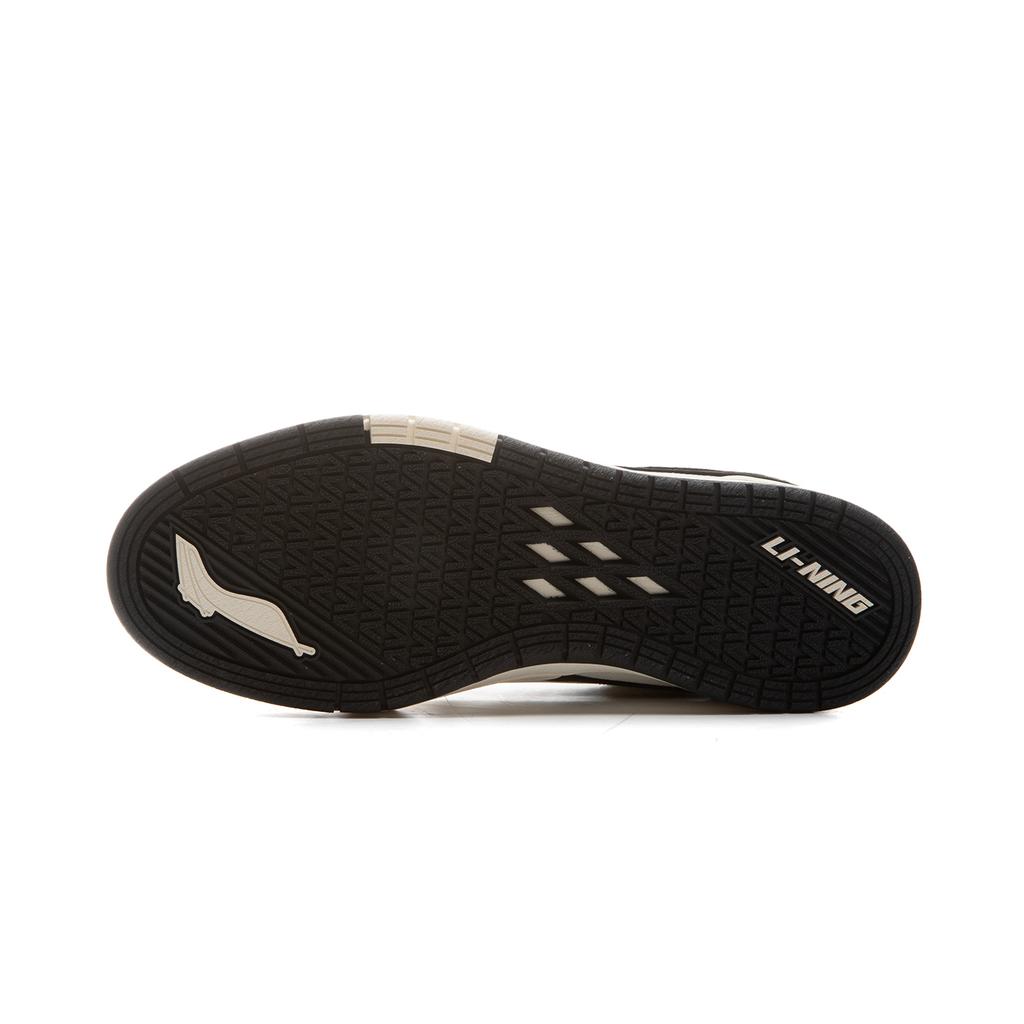 New LiNing Anti Slip Wear Resistant Low Top Skateboard Shoes Men's Black White AEPV035-2