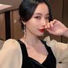 925 Sterling Silver Pearl Tassel Earrings - Trendy Korean Style Women's Ear Drops