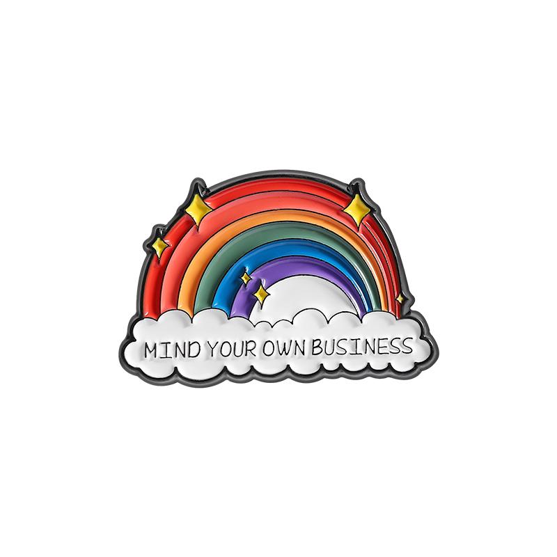 LGBTQ Rainbow Enamel Pin You’re Safe With Me Pride Metal Brooches Lapel Badges Jewelry Gift for Gay Homosex Lesbian Friends