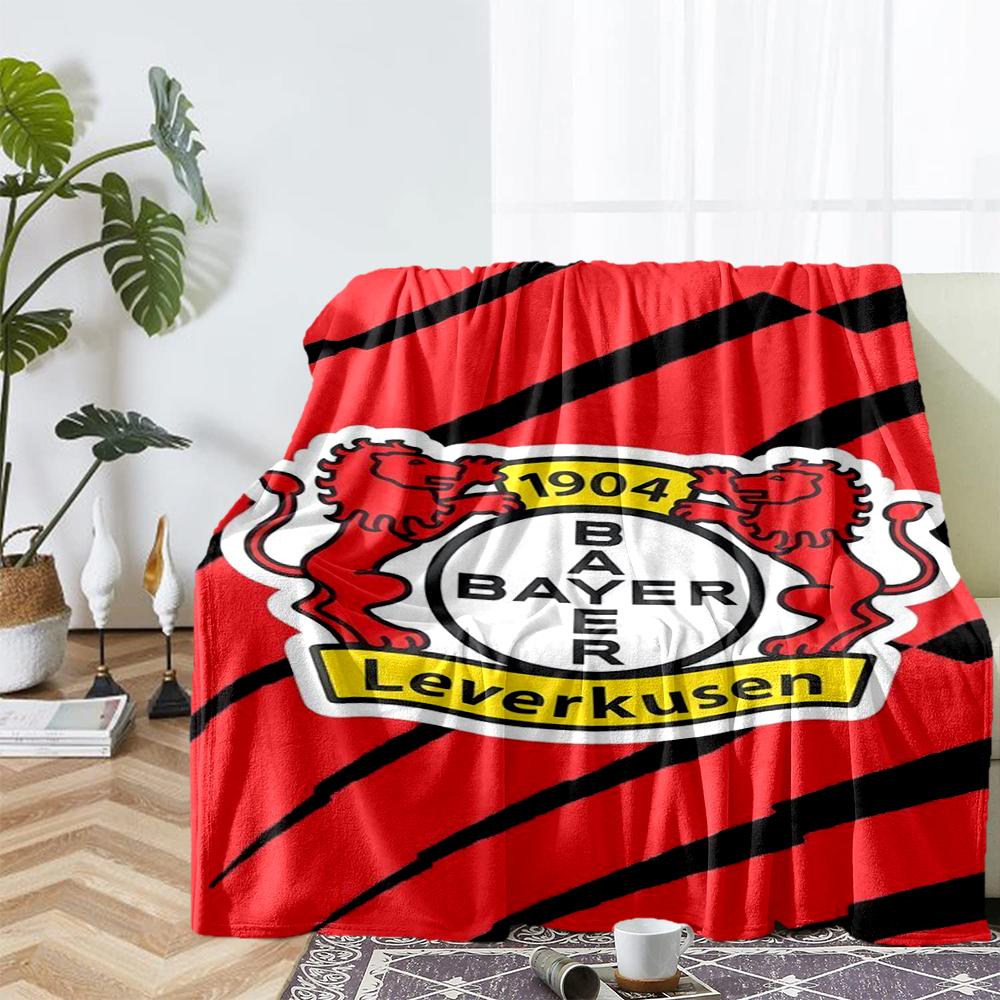 Bayer Leverkusen Theme Printed Blanket - Perfect for Couch, Bed, Travel & Outdoor Use | Machine Washable, Cozy & Durable.