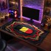 Belgium Football Crest Mouse Pad, Extended Non Slip Rubber Desk Mat for Gaming Office Laptop Fan Gift