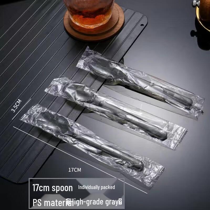 ZISIZ Disposable Food-Grade Plastic Spoon
