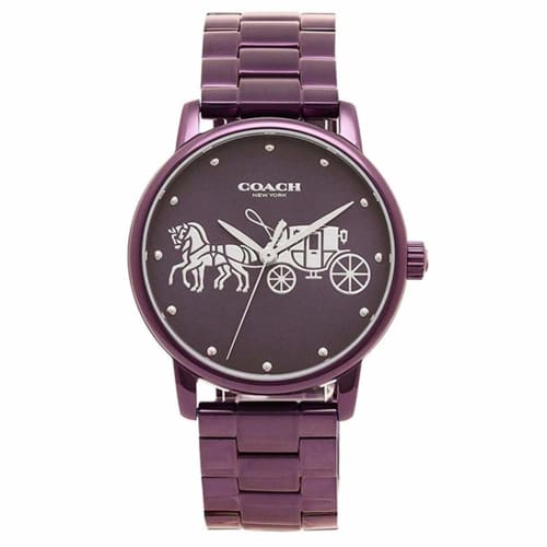 Coach Grand Quartz Women's Watch 14502923 Purple