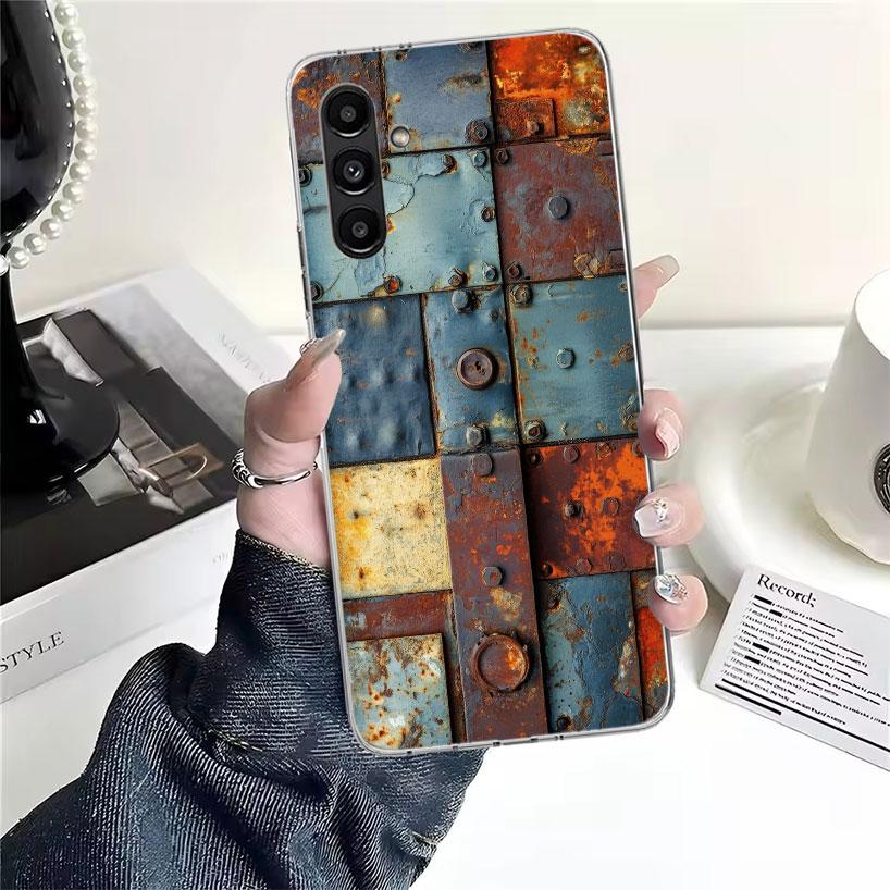 

Vintage Industrial Style Rusty Pattern Phone Case For Samsung Galaxy A13 A14 A15 A16 A17 A53 A54 A55 A56 A57 A33 A34 A35 A36 A37 Samsung A53