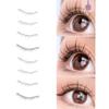 Tetovací náplast na spodní řasy Plochý make-up Tool Zvětšete své oči Symetrické řasy Jednorázová tetovací nálepka Beauty Tool