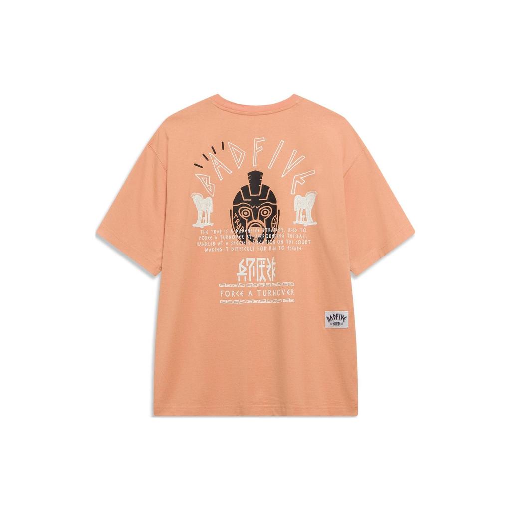 Li Ning T Shirt Men's Sunset Orange AHST285-6