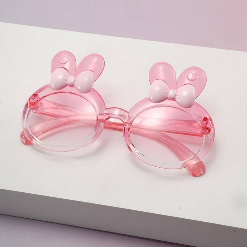 High Quality New Children's Rabbit Sunglasses One Piece Children's Sunshade Spectacles Cute Bow Baby Sun Spectacles