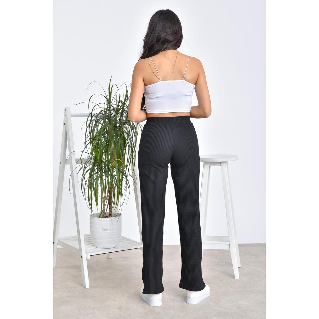 Pantaloni de vară din bumbac, confortabili, cu talie înaltă, pentru femei, cu potrivire relaxată