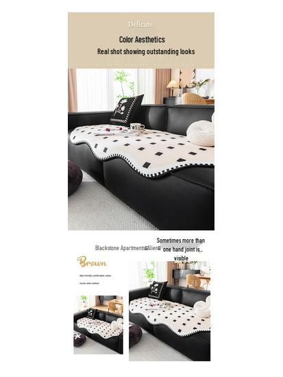 2024 High-End Chenille Sofa Cushions: Special-Shaped, Irregular, All-Season Covers for Leather Sofas