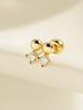 Minimalpiercing 14K Twin Dot Piercing Earrings