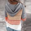 2026 Herbst Winter Damen Kapuzen-Strickpullover, Oversized Drop Shoulder Lässiger Pullover mit Weichem Garn, Urban Street Style Top für Loungewear