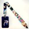 Anime Lanyards Keychain Animated Mobile Phone ID Card pass Hang Rope DIY Jewelry Accessories
