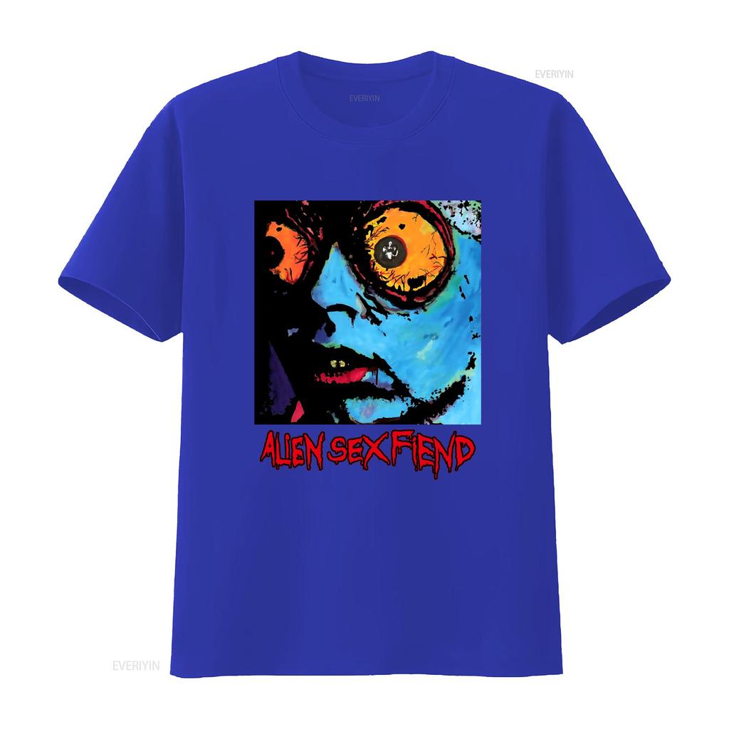 Alien Sex Fiend Band T Shirt Black All Sizes S 5XL Unique Art Print Design Perfect for Rock Fans TA4489 Vintage Washed