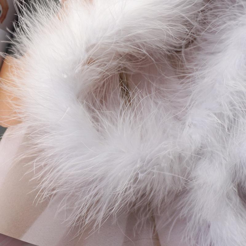 Diy Decorative Feather Strips Thickened Top Strips Wedding Christmas Festival Toys Crafts Stage Performance Feather 2 Meters