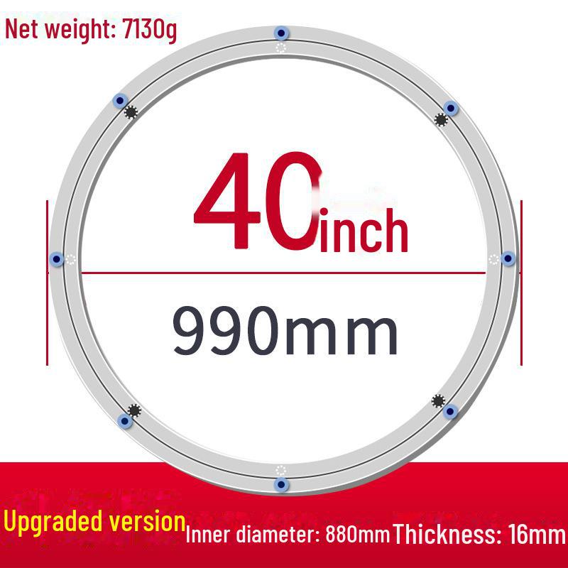 Aluminum Alloy Rotating Glass Turntable Dining Table Stand