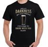 GUINESS T-SHIRT Herren Hallo Dunkelheit Mein Alter Freund Bier Alkohol BBQ Lustiges T-Shirt