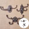 Quick Install Cast Iron Adjustable Wall Hook For Multifunction Use Home And Office Easy Assembly