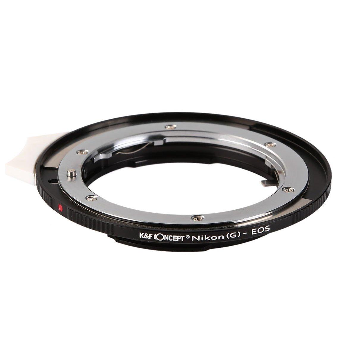 

Concept Lens Mount Adapter Lens to Canon with Aperture Lever K&F KF-NGEF (Nikon F-Mount (G-Type Compatible) EF-Mount) чорний