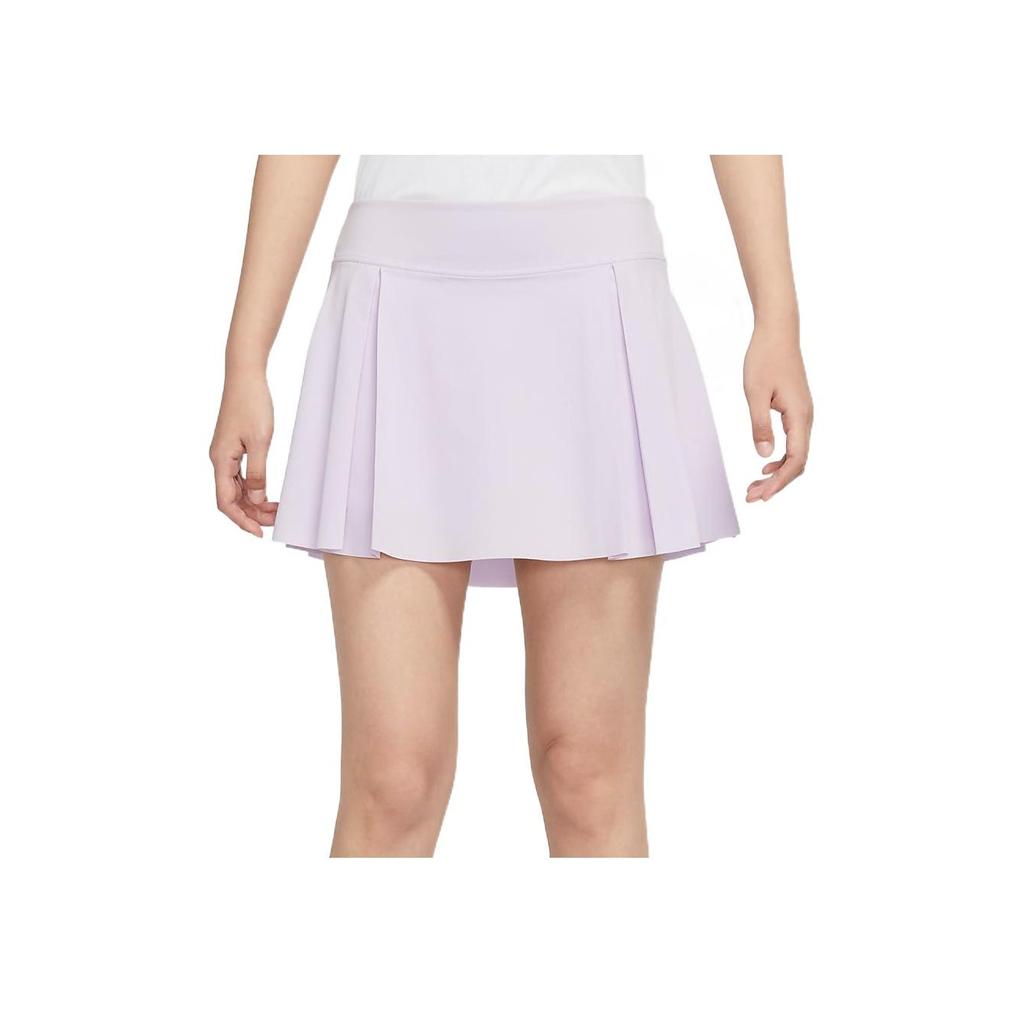 Nike Club Skirt Tennis Sports Solid Color Breathable A-Line Comfortable Casual Skirt Women Skirts Purple DD0342-530