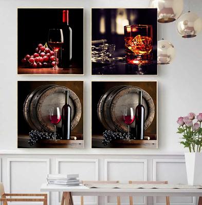 Küche Bar Rotwein Trauben Bier Wand Kunst Leinwand Malerei Stillleben Nordic Poster Wand Bilder Dekor Für Wohnzimmer