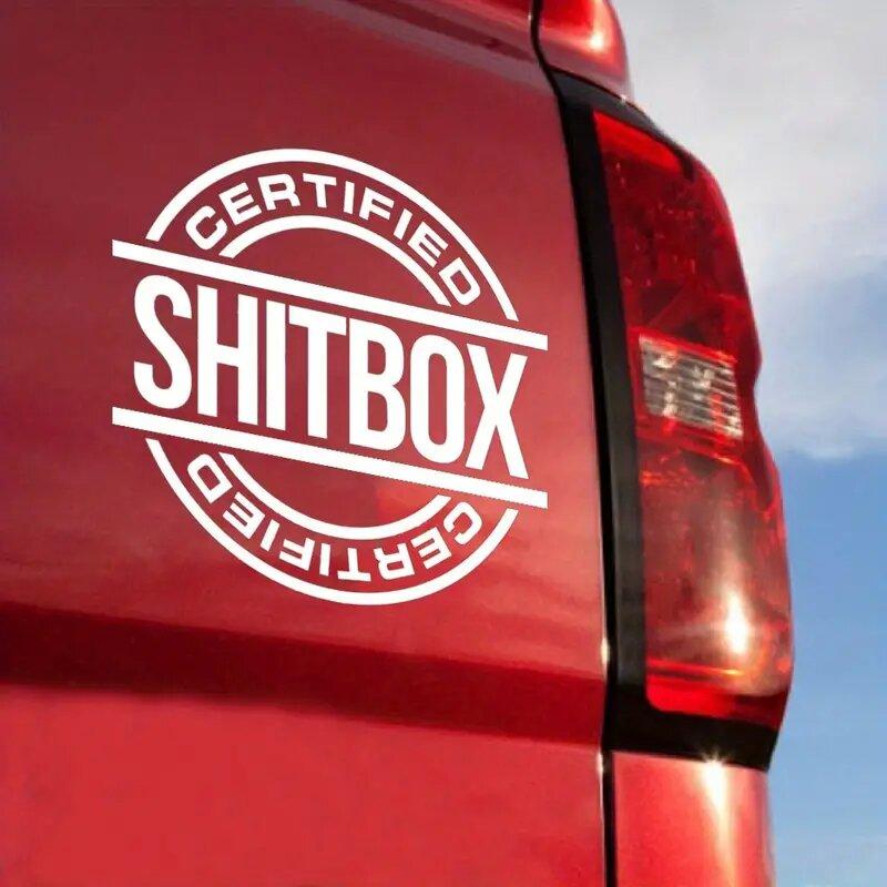 Certified Shitbox Decal Sticker, FOR Car Truck Window
