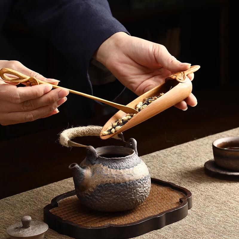 TLAKEHO Handmade Bamboo Tea Ceremony Tool Set