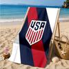 Usa Soccer Emblem Beach Towel, Quick-drying, Easy to Care for, Suitable for Both Fitness and Beach Vacations,Sports Essential