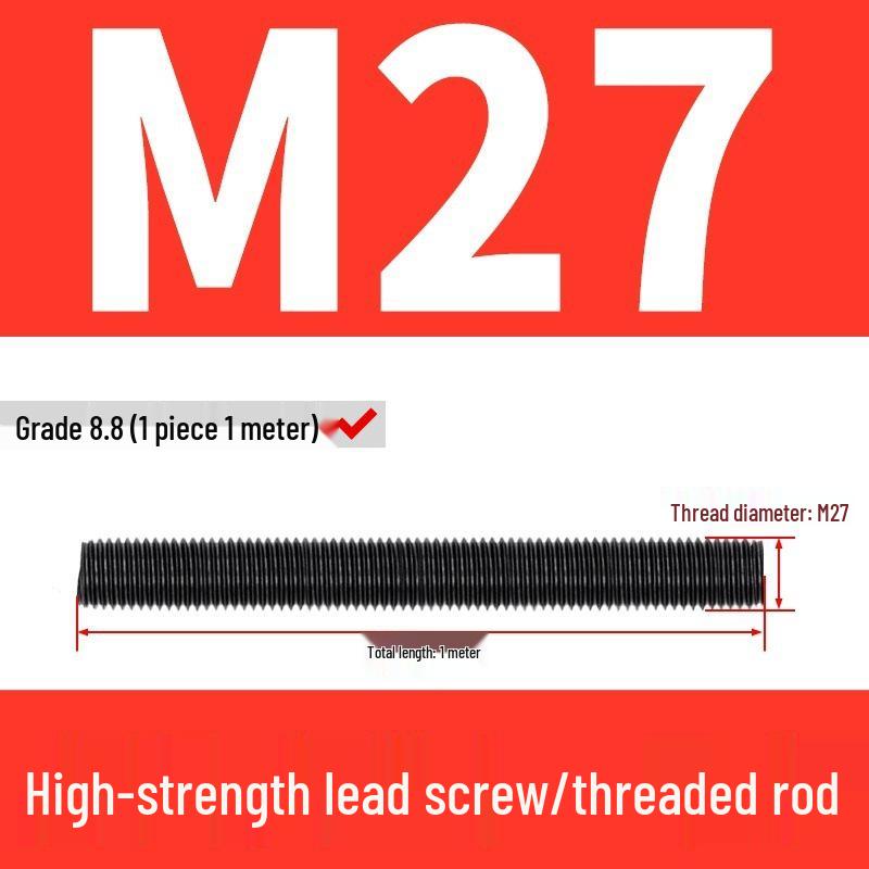 High-Strength Full Thread Screws and Rods: 8.8, 10.9, 12.9 Grade
