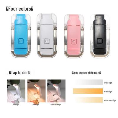 USB Rechargeable Clip-On Reading Light with Eye Protection