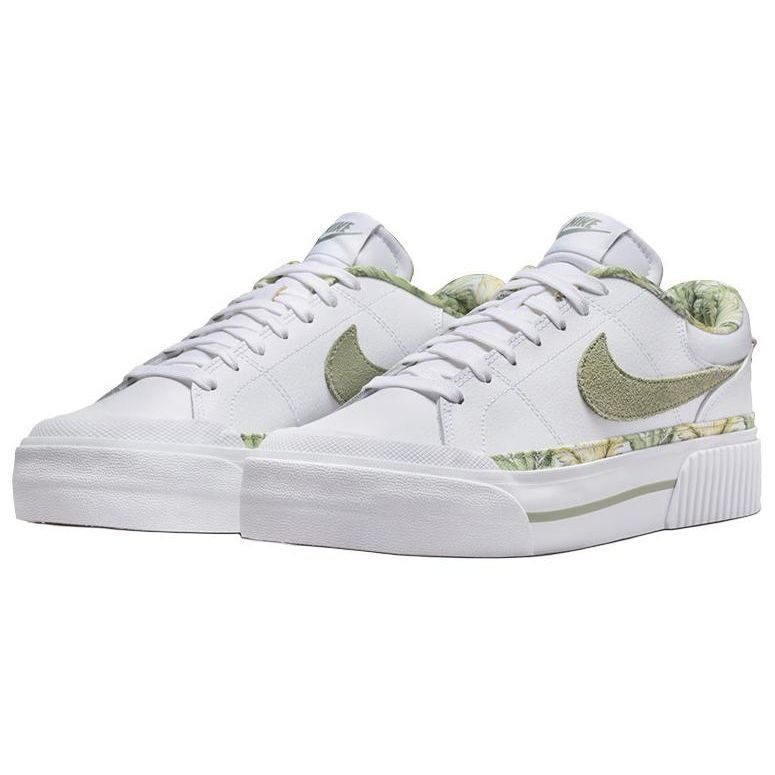 Nike Court Legacy Lift Tropical Women Sneakers White Multi-Color Gum-Medium-Brown HF5054-100