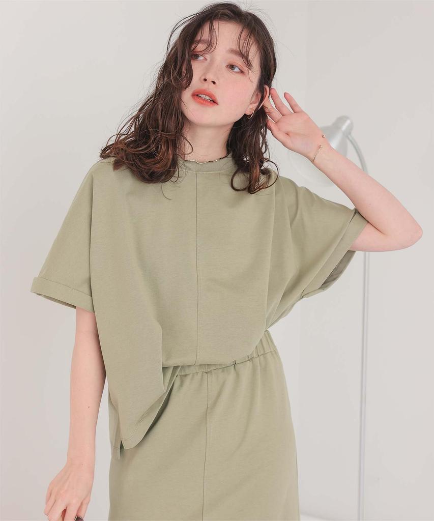 Titibait AFXT0340 Comfortable Cut and Sew Light Medium Women's Set, Green,