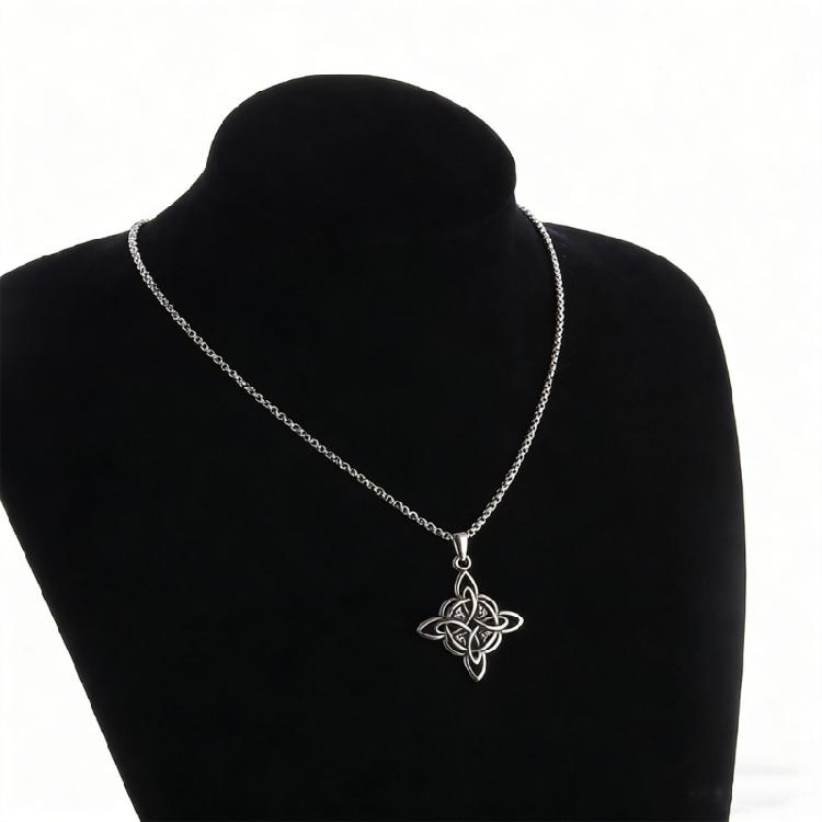 Trendy Crucifix Necklace Pendant Neck Chain Gift For Men With Chinese Artistic Touch In Multiple Metallic Finishes