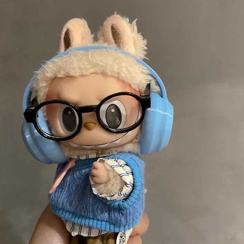 Labubu Accessories 17cm Labubu Fashion Earphone Accessories 10cm Cotton Doll Earphones Macaron Color Doll Earphones