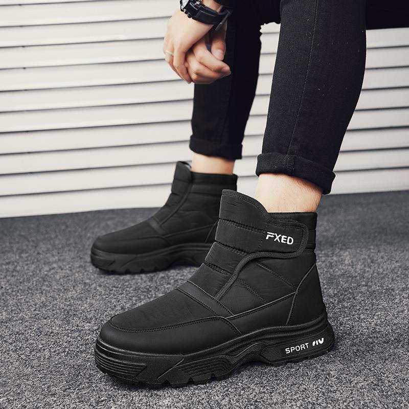 Men's Sneakers Ankle Boots Snow Boots Loafers Casual Sneaker Add Velvet Sports and Leisure Shoes for Men Thick Bottom Non-Slip
