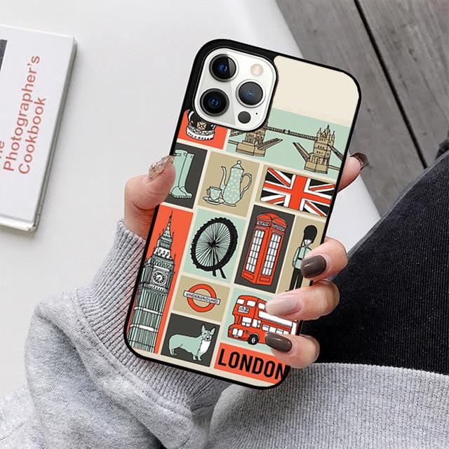 London Bus England Big Ben Phone Case For iPhone 17 Air 16 15 14 13 12 11 Pro Max Plus Max Cover Shell coque