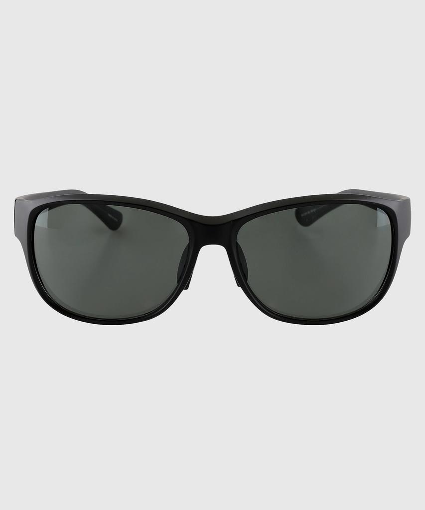 Tuditeo Vis Large Size Uv Protection Horn-Rimmed Running Sunglasses Nylon Lenses C3 Matte Black Green