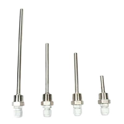 50/100/200/300mm 1/2in Thread Immersions Sleeve Shell Blind Tube Stainless Steel Probe Water Tanks Protective Shell