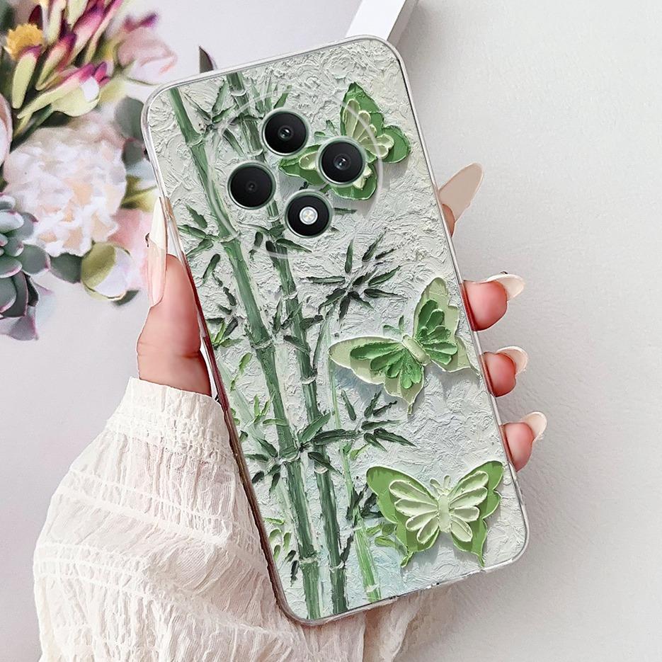 For Oppo Reno 12F 4G Case CPH2687 Stylish Butterfly Painted Cover Soft Silicone Case For Oppo Reno12 F Reno 12 FS Reno12F Bumper