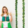 92MF 4Pcs Irish Festival Tinsel Twist 6.5ft Each Artifical Vine for Christmas Tree Decoration Holiday Wedding Birthday Party