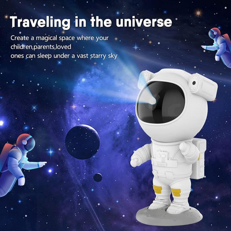 Astronaut Starry Galaxy Projector Night Light Lamp Space Nebula Star