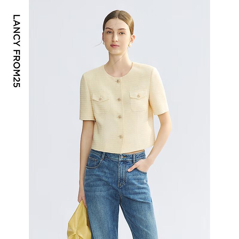 

LANZHI Chic Yellow Short Jacket L
