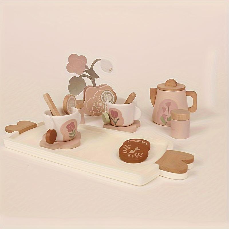 

White Peach Cheese Afternoon Kiss Dessert Set Children s Wooden Play House Toy