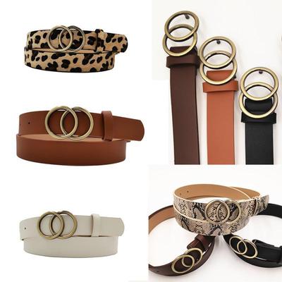 Unique Waist Belt Leopard Print Chain for Cowboy Cowgirl Stylish Hot Buckle Retro Hot Buckle Waist Chain Belt