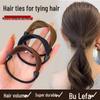 Leather-Covered Hair Scrunchie: Durable Elastic Ponytail Tie for Women