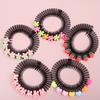 Girls Invisible Broken Hair Clip Flower Hairpin Black Acrylic Curve Needle Hair Comb Headwear for Girls Styling Hair Accessories