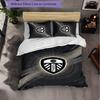 Biancheria da letto a tema Leeds United Set 3 Pezzi Copripiumino Biancheria da letto Decorativa Per Camera Adolescenti Decorazione Casa