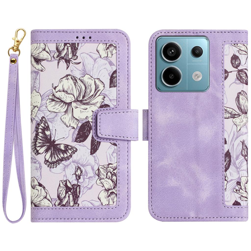 For Xiaomi Redmi Note 13 Pro 5G/Poco X6 5G Case Anti-Scratch PU Leather Phone Shell with Card Holder