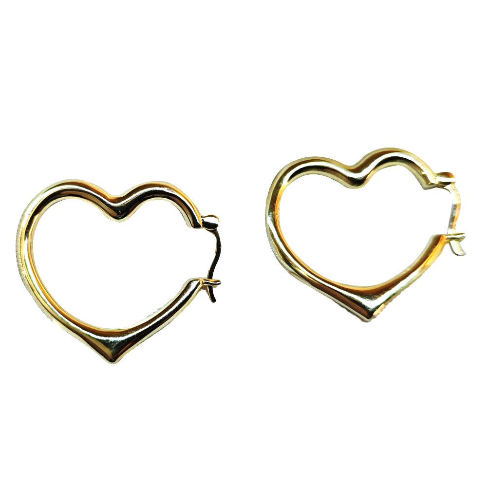 Simple Hollow Love Earrings Small Fresh Wild Metal Peach Heart Earrings Cute Female Jewelry Earrings