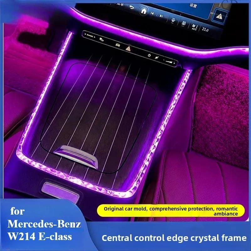 Voor Mercedes-Benz W214 E-Klasse Centrale Bediening Rand Kristallen Licht Frame E300 E260 Sfeerverlichting Decoratief Frame 2024-2026