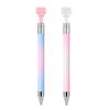 Rhinestone Art Pen with Wax Ergonomic Design Automatic Refillable Nail Pen DIY Craft Fine Tip Manicure Pen